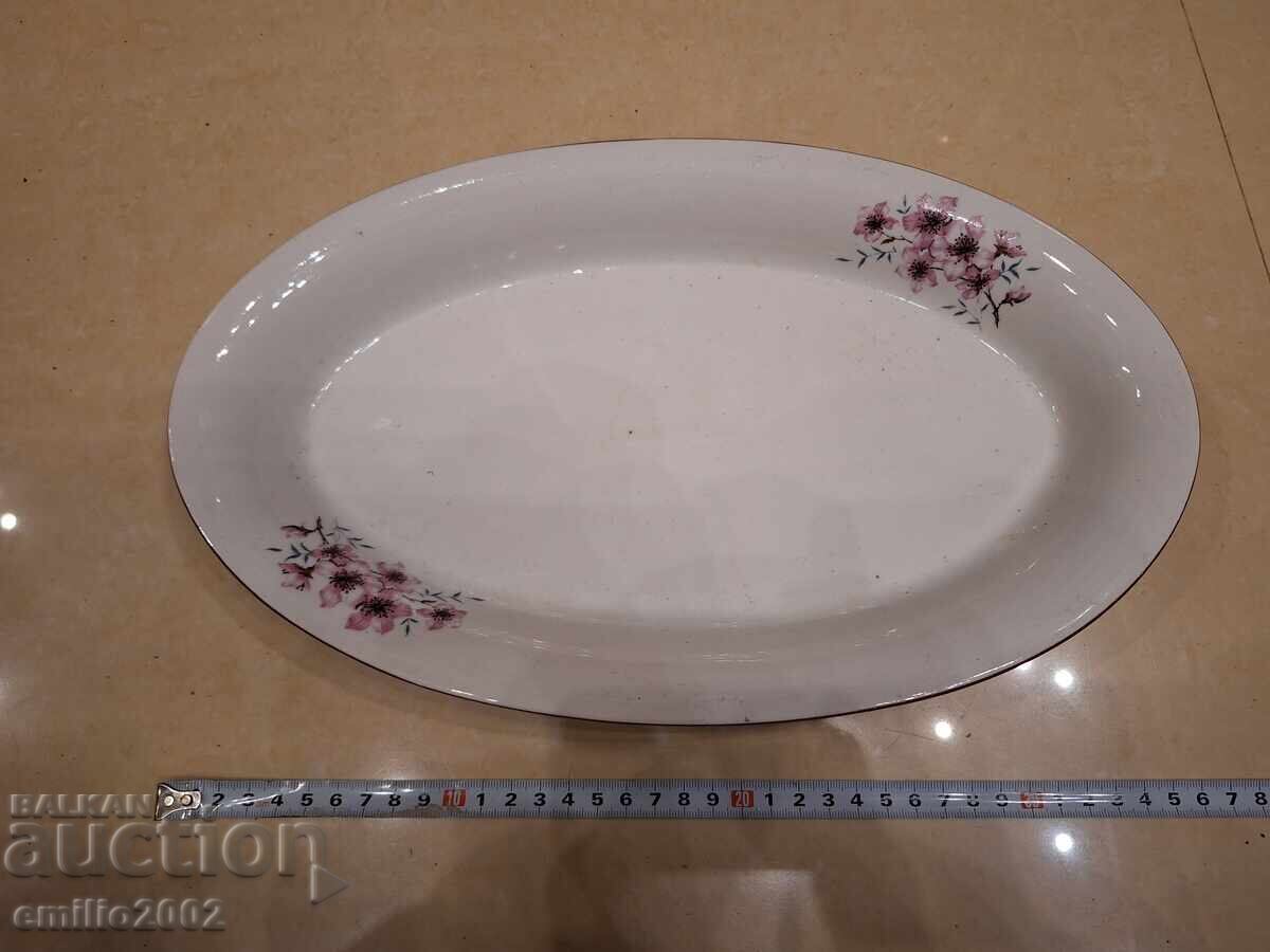 Порцеланова коктейлна чиния ретро соц