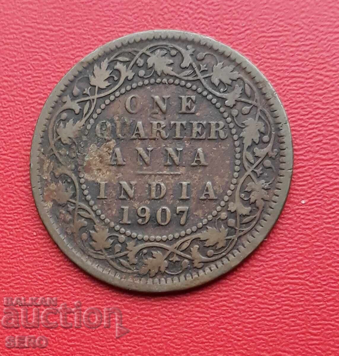 Ινδία - 1/4 Άννα 1907