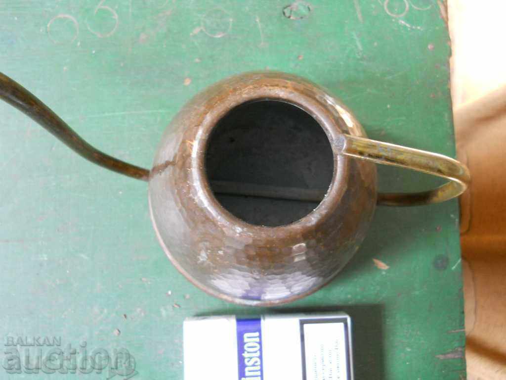 Auction Antique copper watering can for watering flowers Auction Antique copper watering can for watering flowers