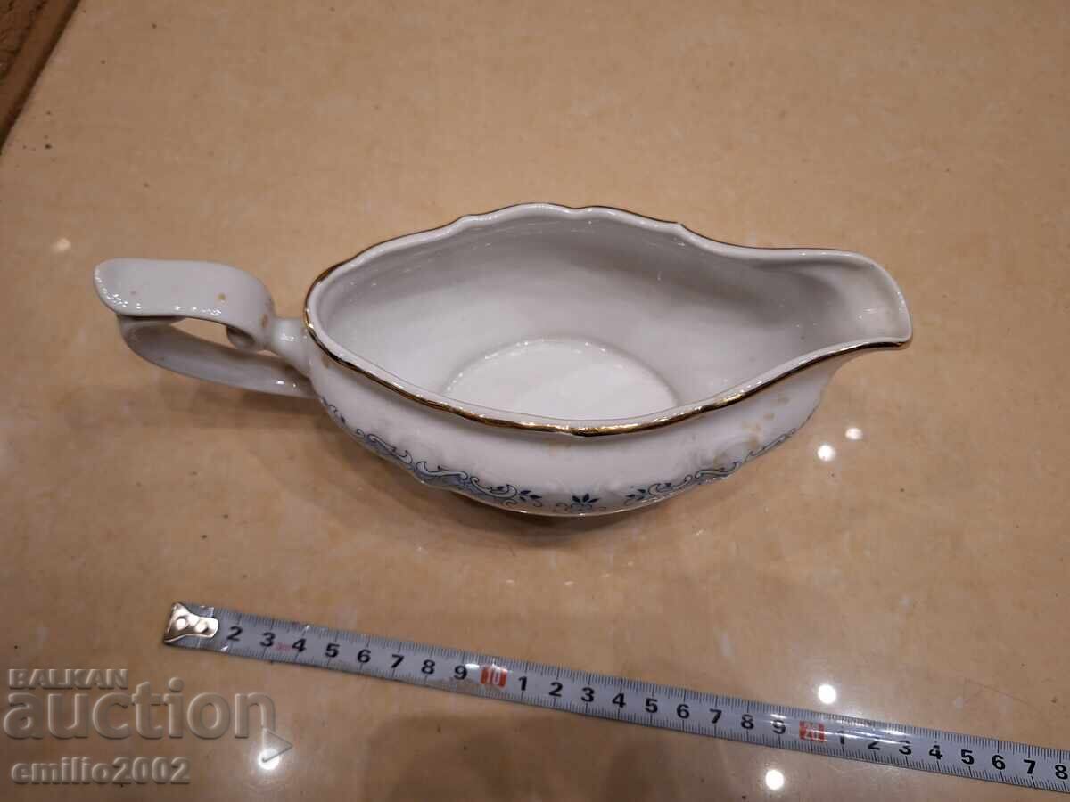 Δημοπρασία Πορσελάνινη σαλτσιέρα ρετρό σοσιαλιστική