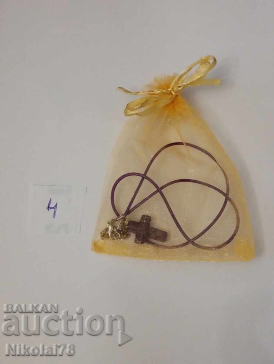 Delivery of New Amethyst Cross Necklace - 25x18, chain 45 cm