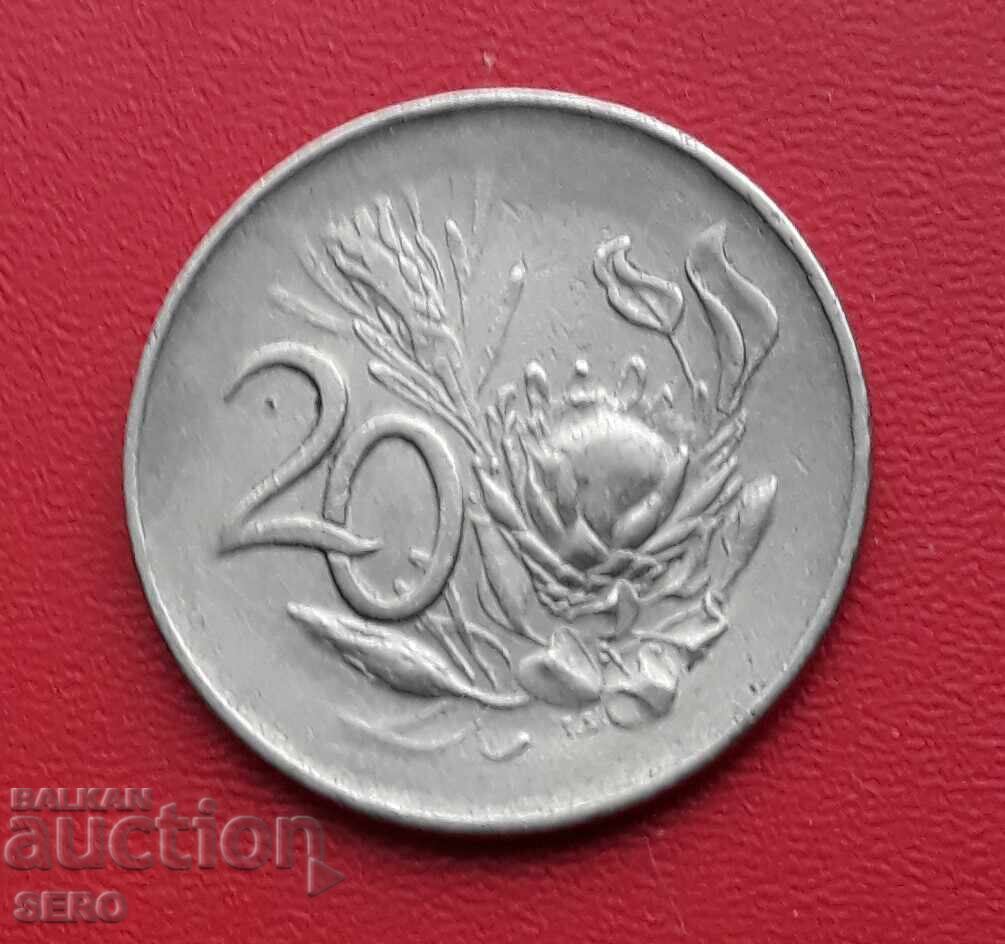 Africa de Sud - 20 de cenți 1965