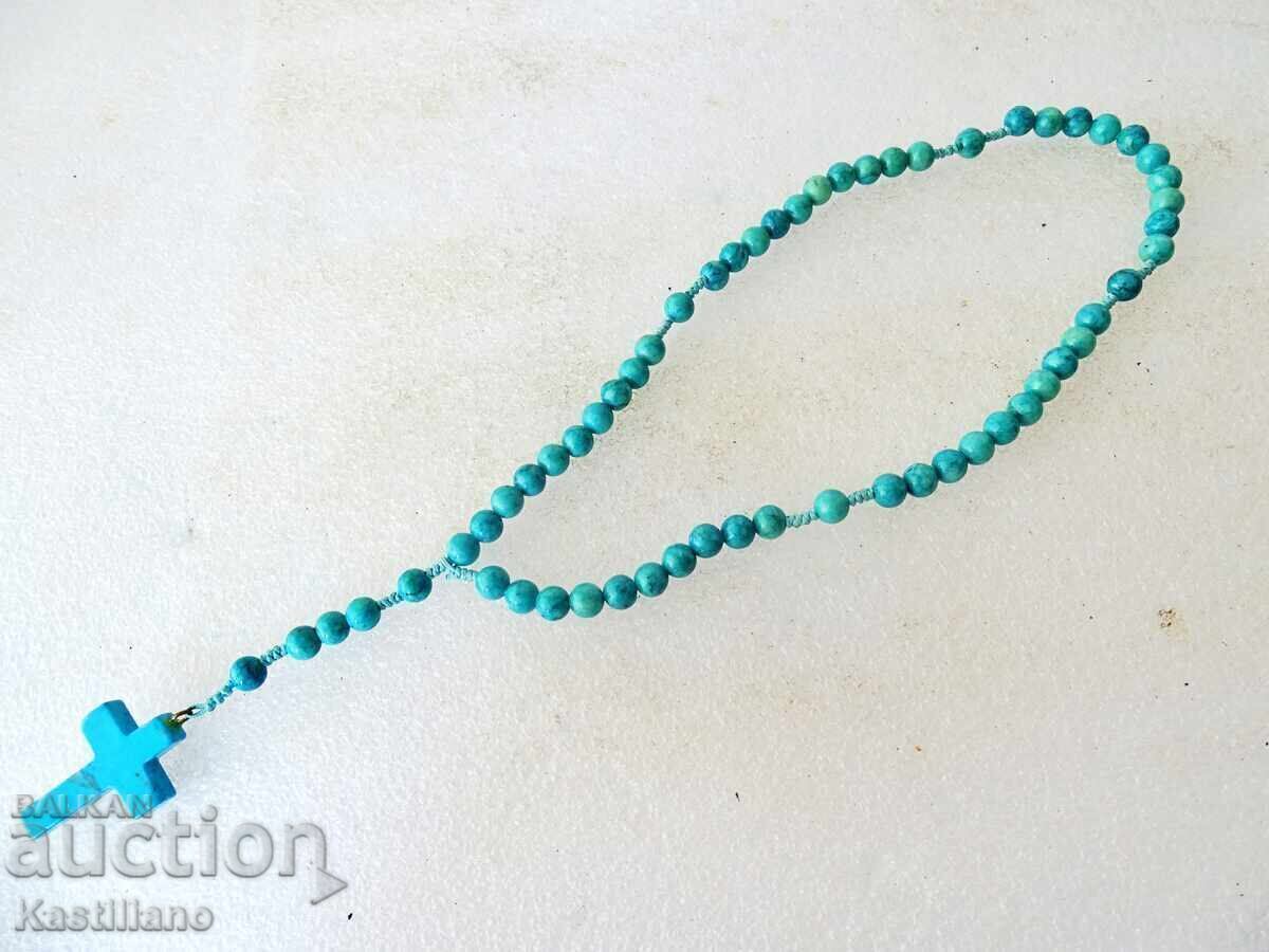 Mărgele cu cruce, răstignire turcoaz cu preț € 10.00 | 19.56 BGN