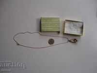 Unique gold-plated necklace pendant with setting