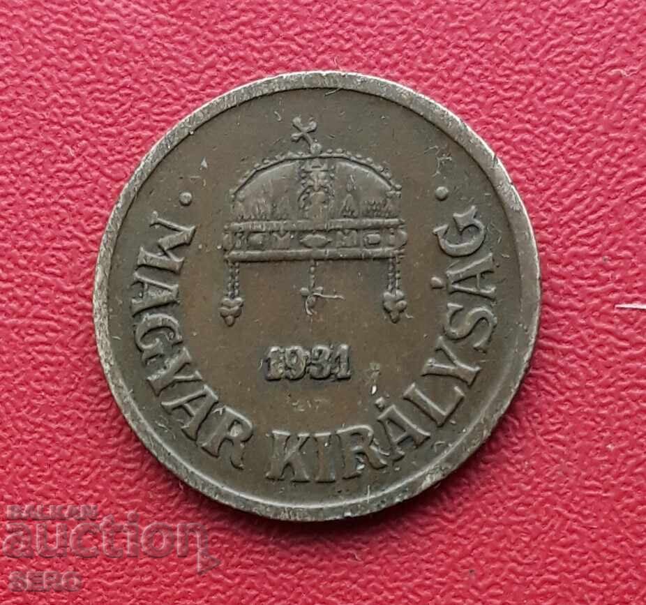 Hungary - 2 Filler 1931 with price 0.61 BGN | € 0.31