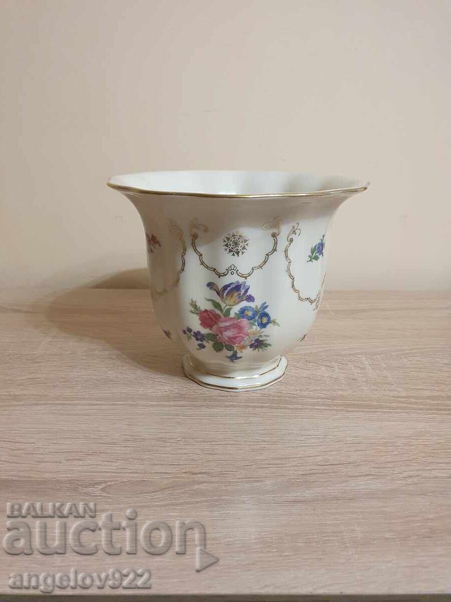German Porcelain Vase Furstenberg German Porcelain Vase Furstenberg