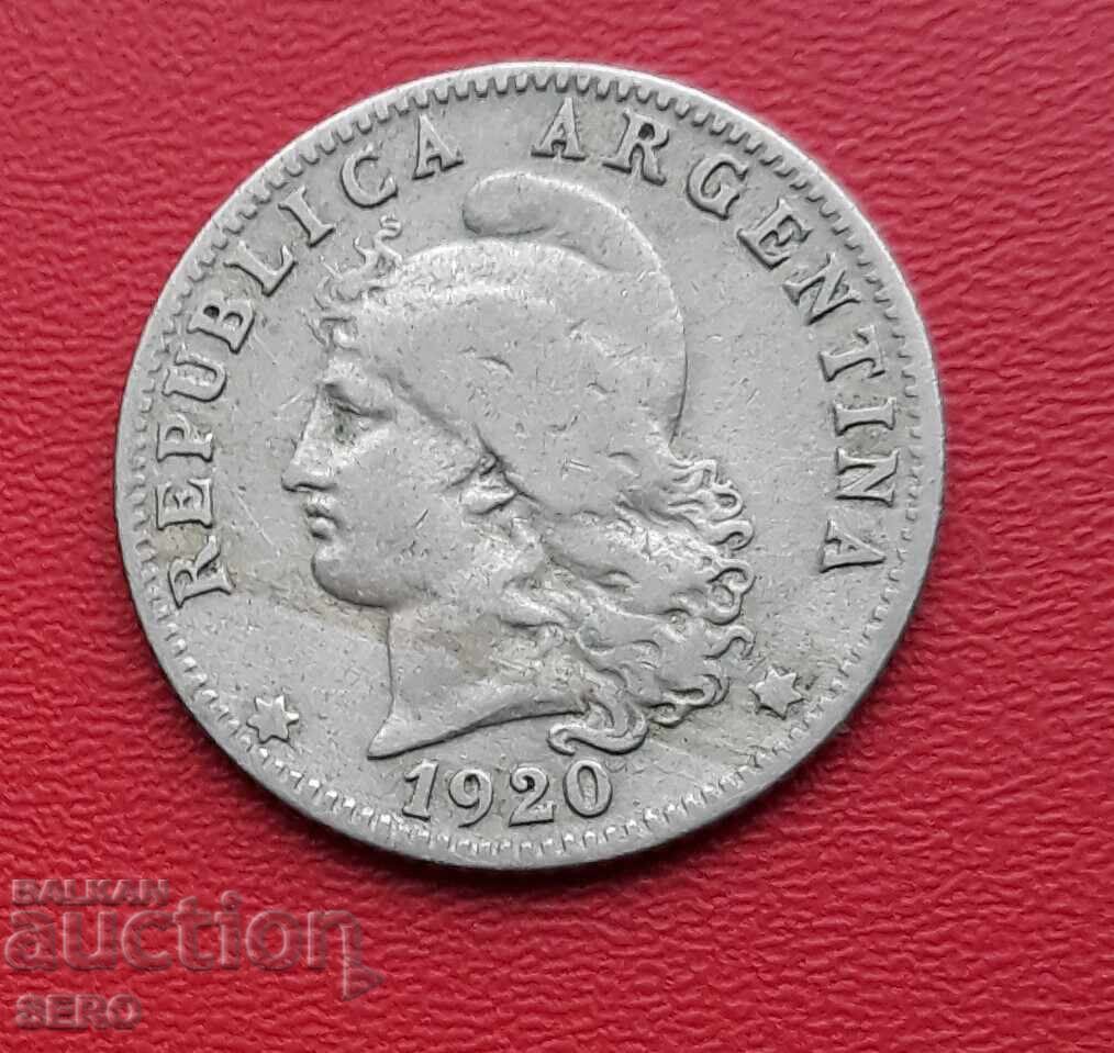 Argentina - 20 Centavos 1920 with price 1.51 BGN | € 0.77