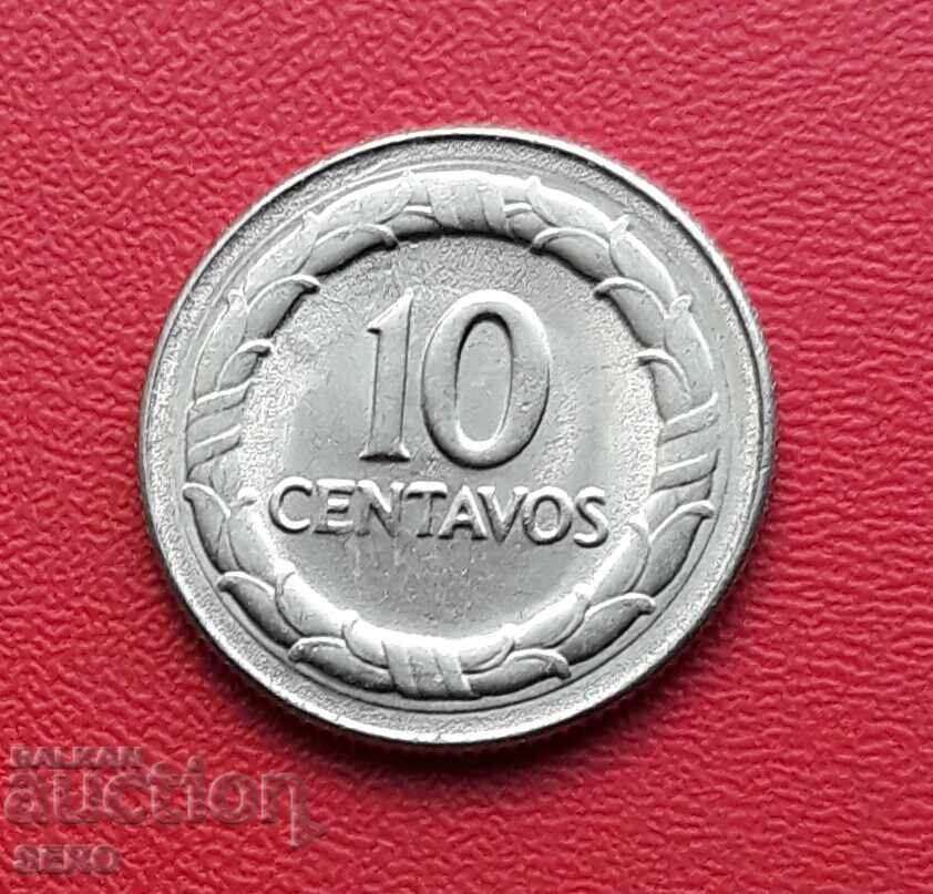 Colombia-10 centavos 1968-reserved
