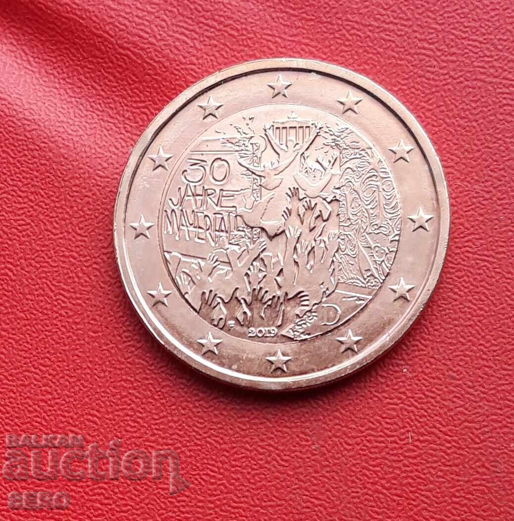 Germany - 2 Euro 2019 - 30th Anniversary of the Fall of the Berlin Wall with price 7.01 BGN | € 3.58