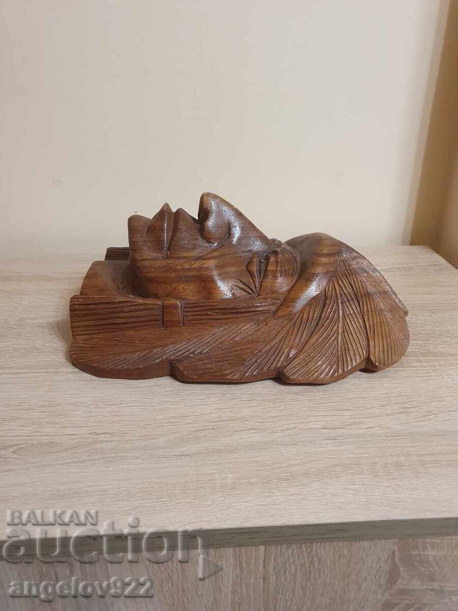 Голяма масивна дървена фигура статуетка!!! - 5 Голяма масивна дървена фигура статуетка!!! - 5