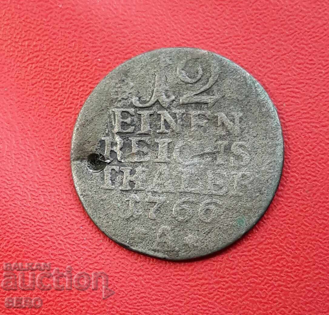 Germany-Prussia-1/12 Thaler 1766 A-holed