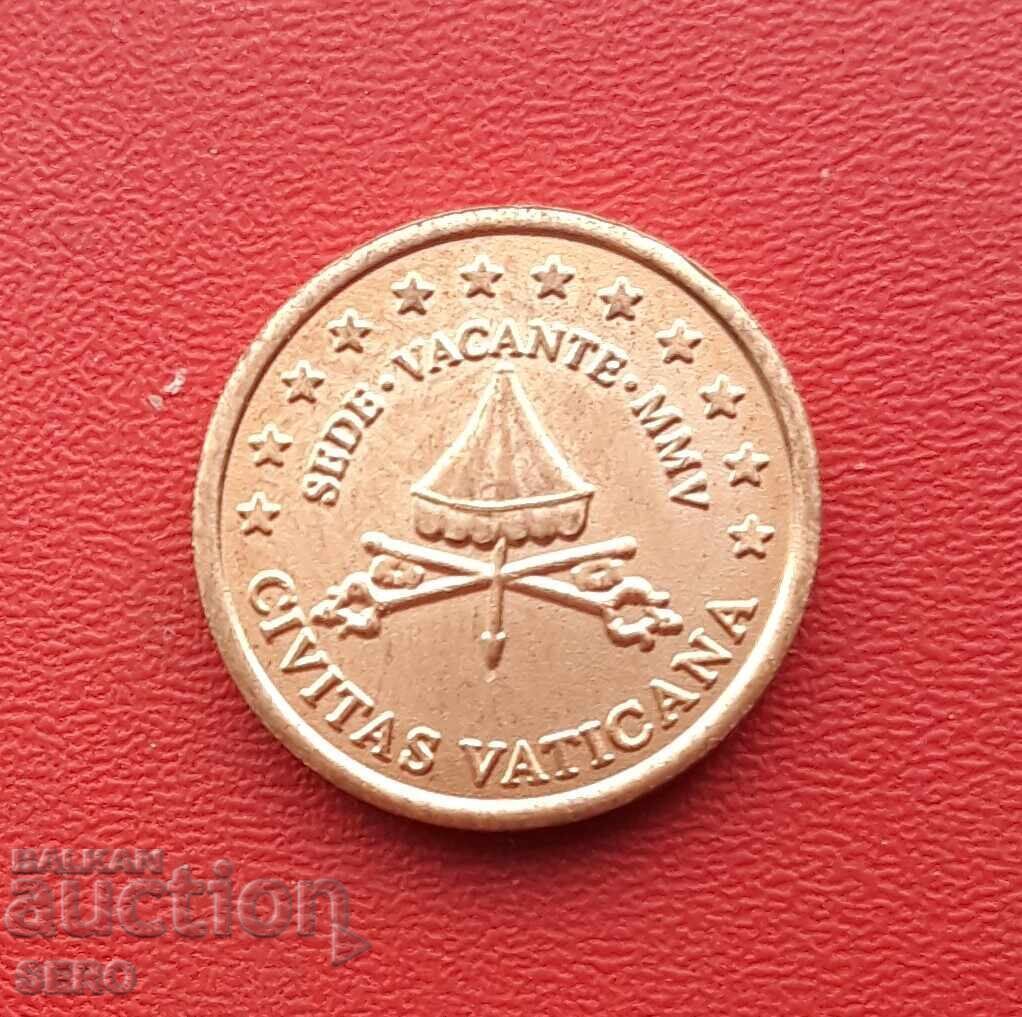 Vatican - 2 Cent 2005 - Proof with price 0.71 BGN | € 0.36