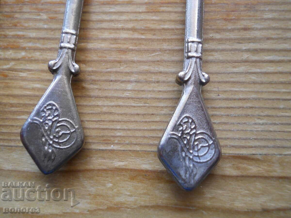 Аукцион Комплект лъжички за чай с тугра - 4 бр