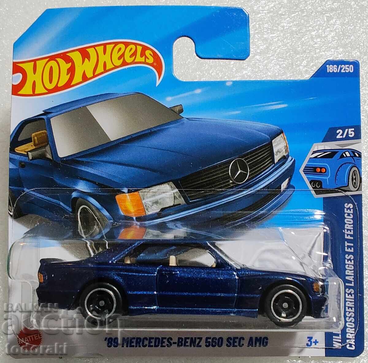 Hot Wheels 89 Mercedes-Benz 560 SEC AMG Hot Wheels Mercedes