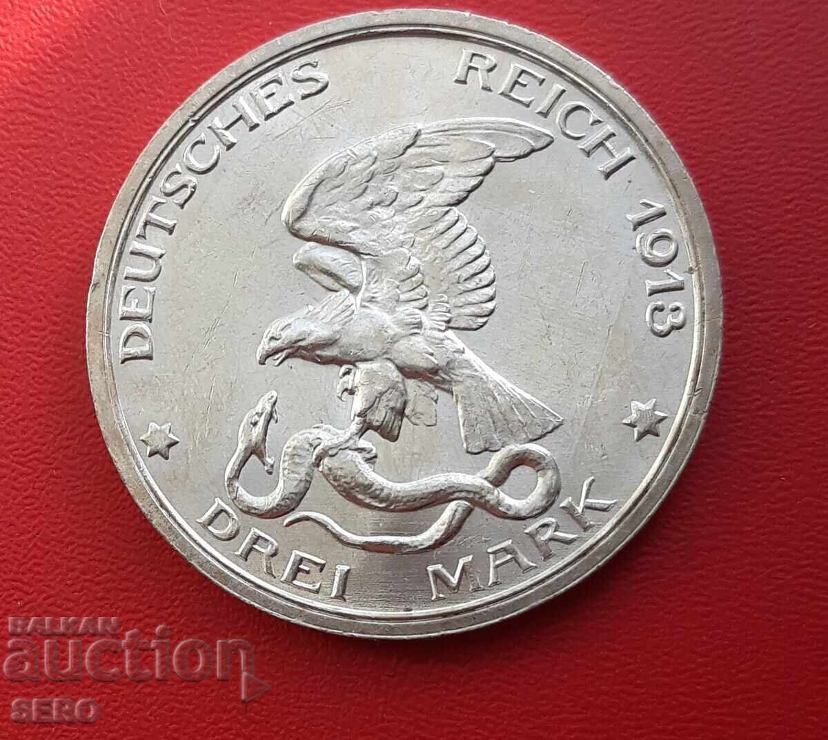 Germania-Prusia-3 timbre 1913-jubileu si stare excelenta cu preț 99.00 BGN | € 50.62