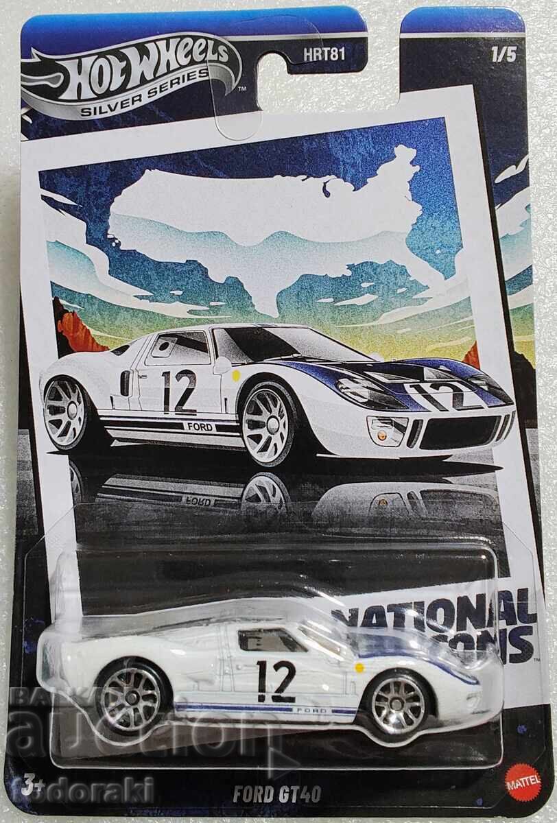 Hot Wheels Silver Series Ford GT 40 Hot Wheels 1:64 Ford GT