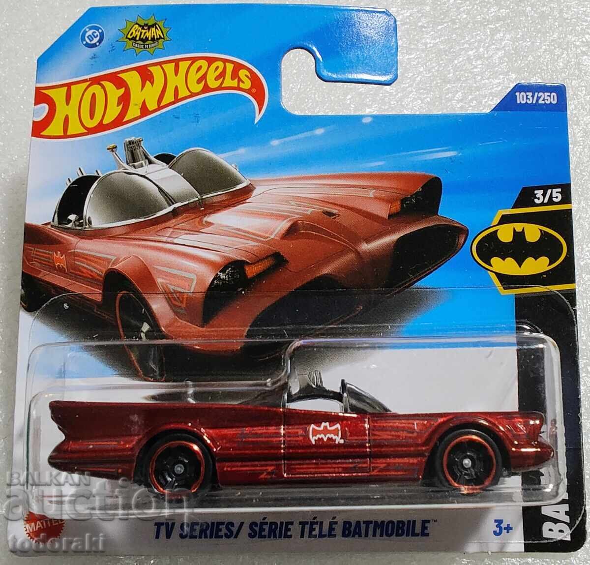 Hot Wheels Seria TV Batmobil Mașinuță Hot Wheels Batmobil