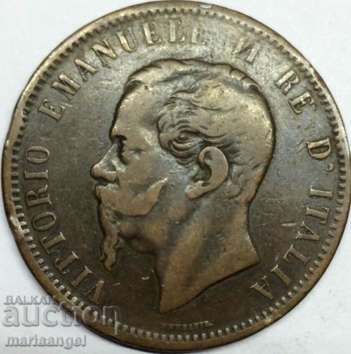 10 λεπτά 1866 Ιταλία T-Turin χαλκός 30 χιλ με τιμή 5.00 BGN | € 2.56