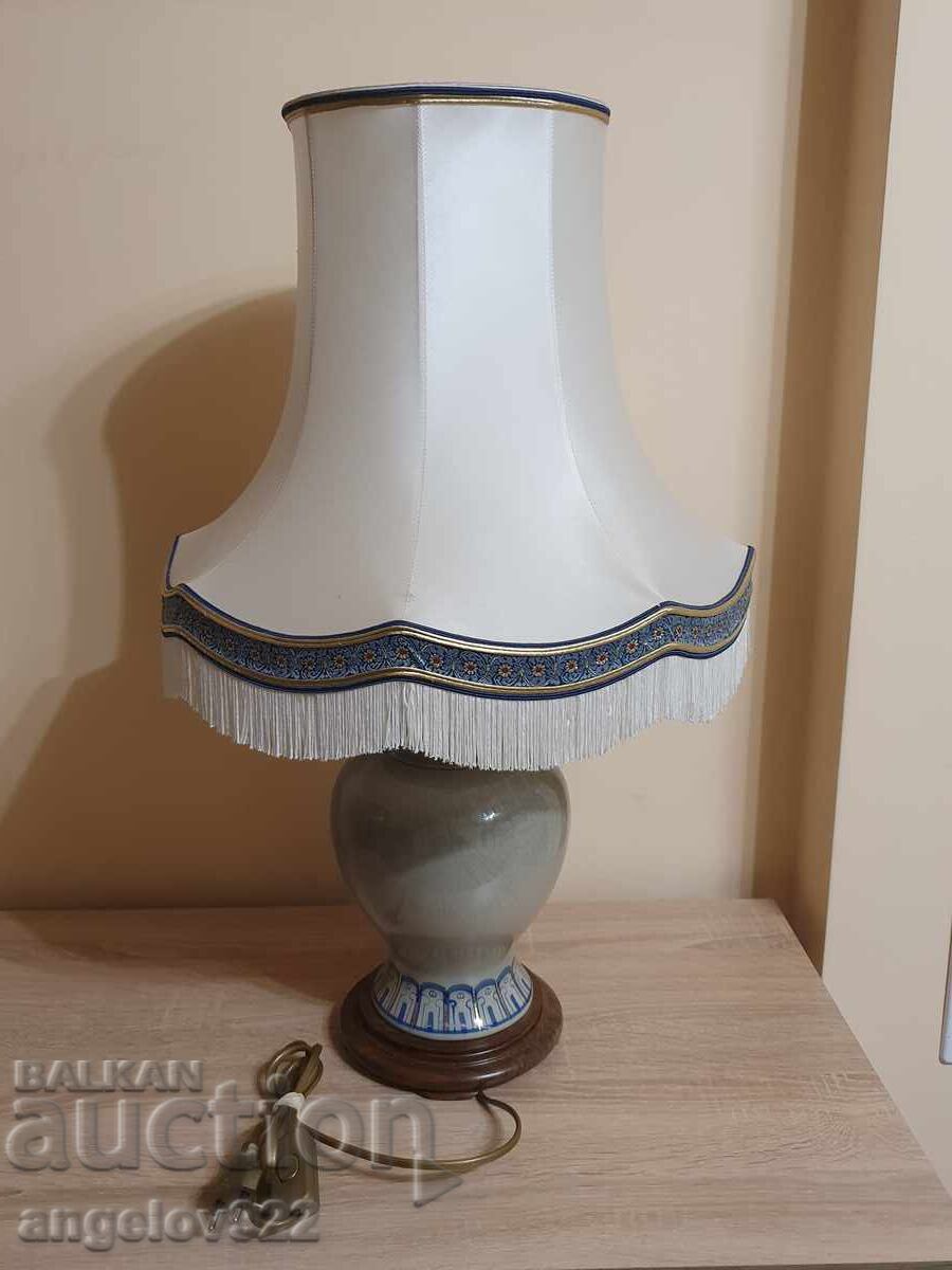 Μεγάλο Γαλλικό σχεδιαστικό πορσελάνινο επιτραπέζιο φωτιστικό!!! - 5