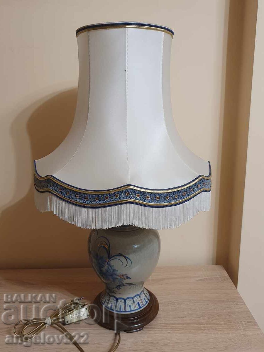 Μεγάλο Γαλλικό σχεδιαστικό πορσελάνινο επιτραπέζιο φωτιστικό!!! - 7