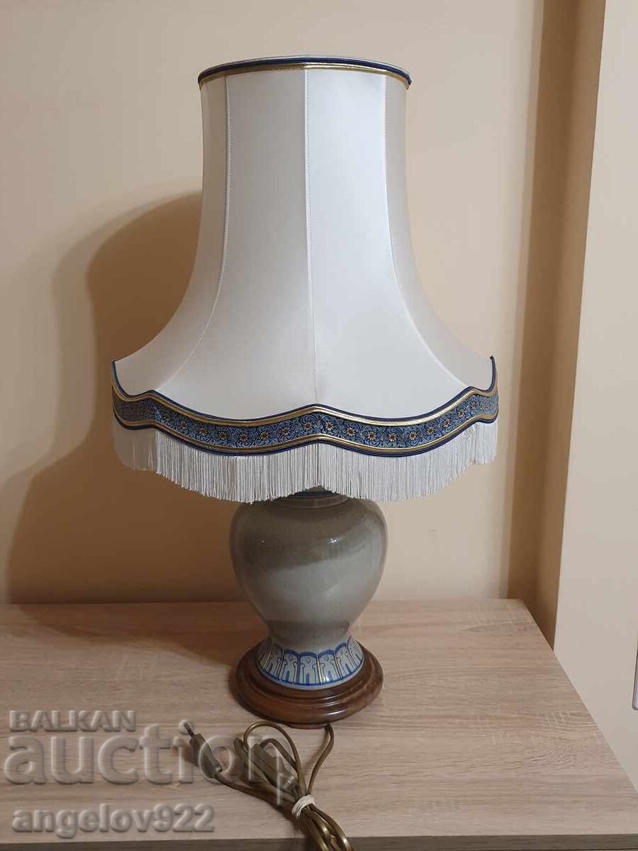 Μεγάλο Γαλλικό σχεδιαστικό πορσελάνινο επιτραπέζιο φωτιστικό!!! - 5