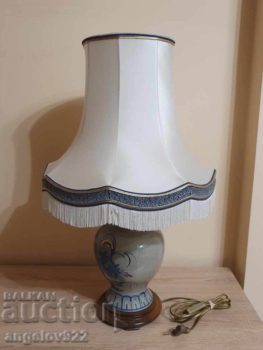 Μεγάλο Γαλλικό σχεδιαστικό πορσελάνινο επιτραπέζιο φωτιστικό!!! - 6