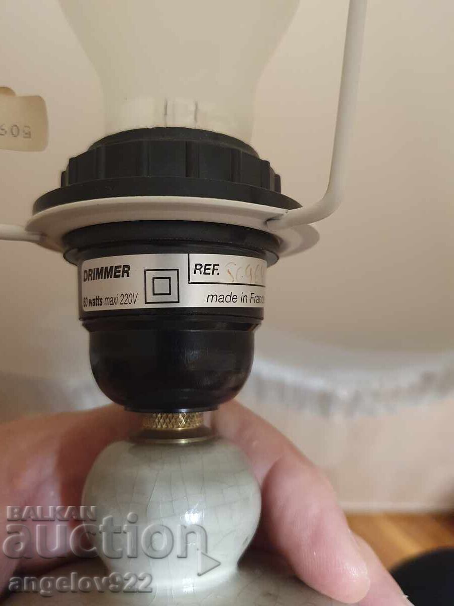 Μεγάλο Γαλλικό σχεδιαστικό πορσελάνινο επιτραπέζιο φωτιστικό!!! - 7