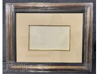 Vladimir Dimitrov-Maystora - "Girls" - pencil - framed