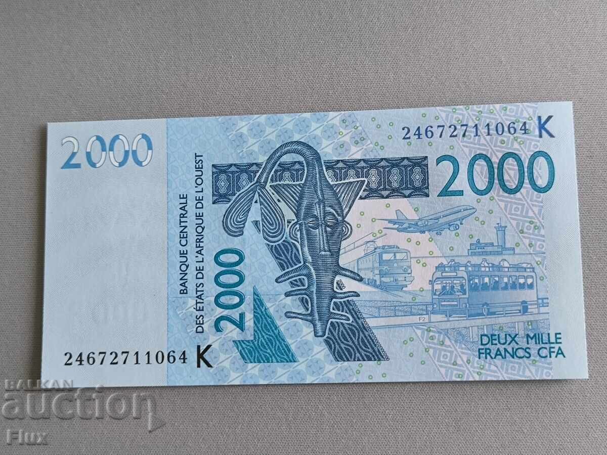 Bancnotă - Senegal - 2000 franci UNC | 2003