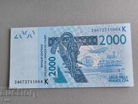 Bancnotă - Senegal - 2000 franci UNC | 2003