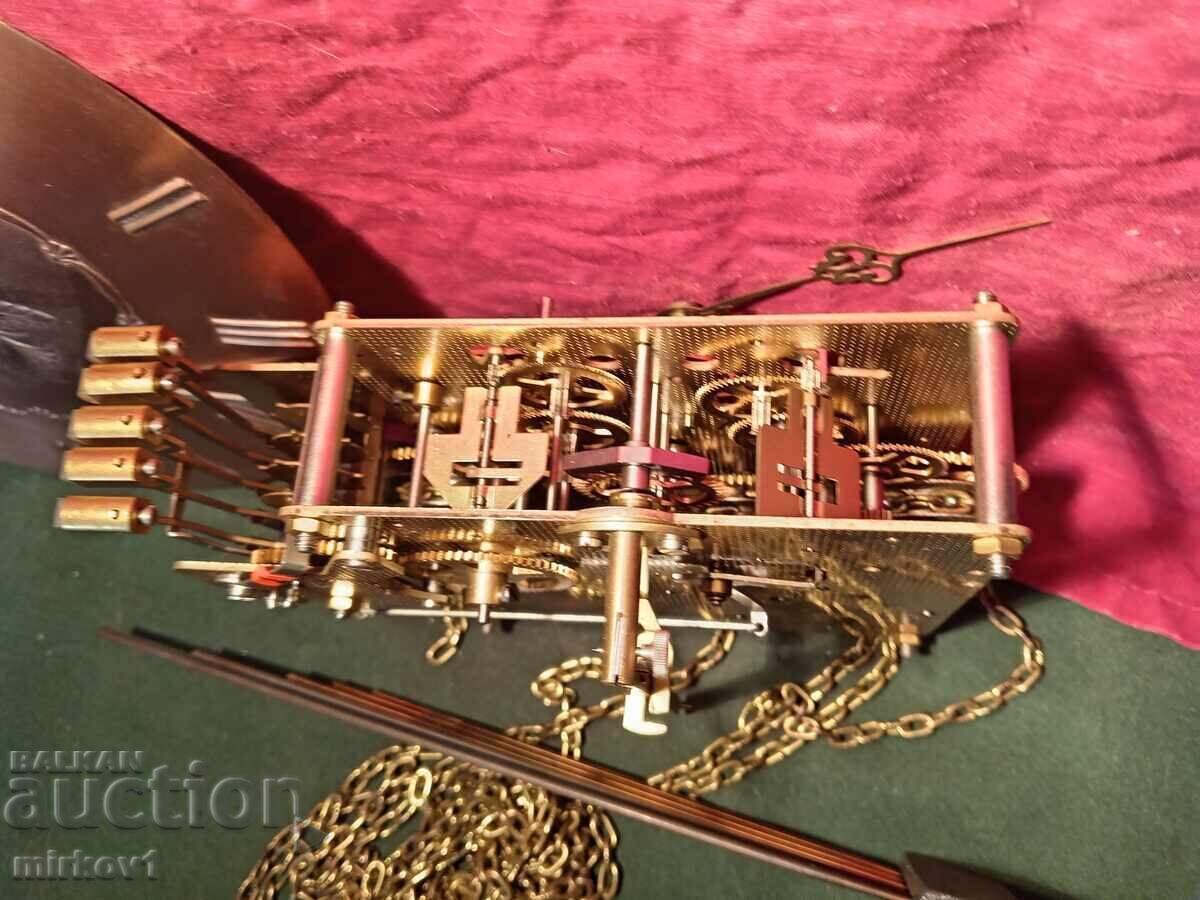 Μηχανισμός γερμανικού επιτοίχιου ρολογιού Westminster - 7