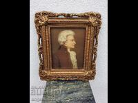 Reproduction of a famous painting in a beautiful wooden frame!!!