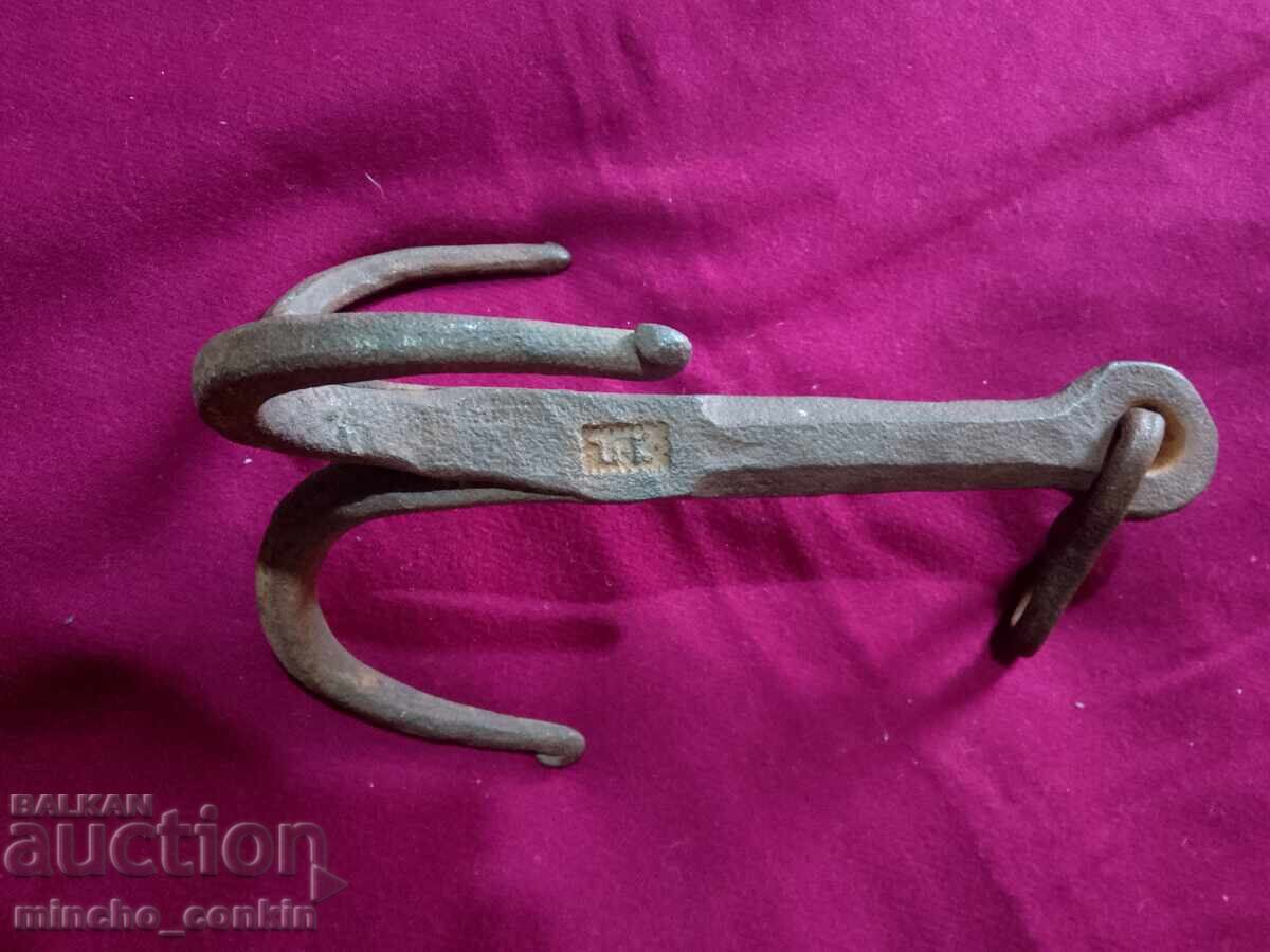 Hand-forged boat anchor with the master's mark - 7