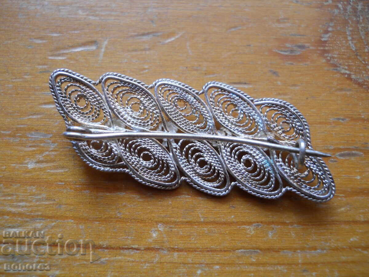 Antique silver filigree brooch with price € 22.80 | 44.59 BGN