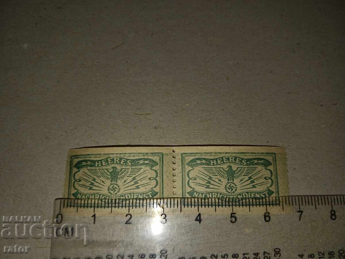 Germany, Third Reich, Abwehr - stamps, document stickers