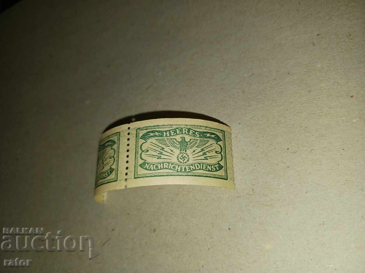 Auction  Germany, Third Reich, Abwehr - stamps, document stickers