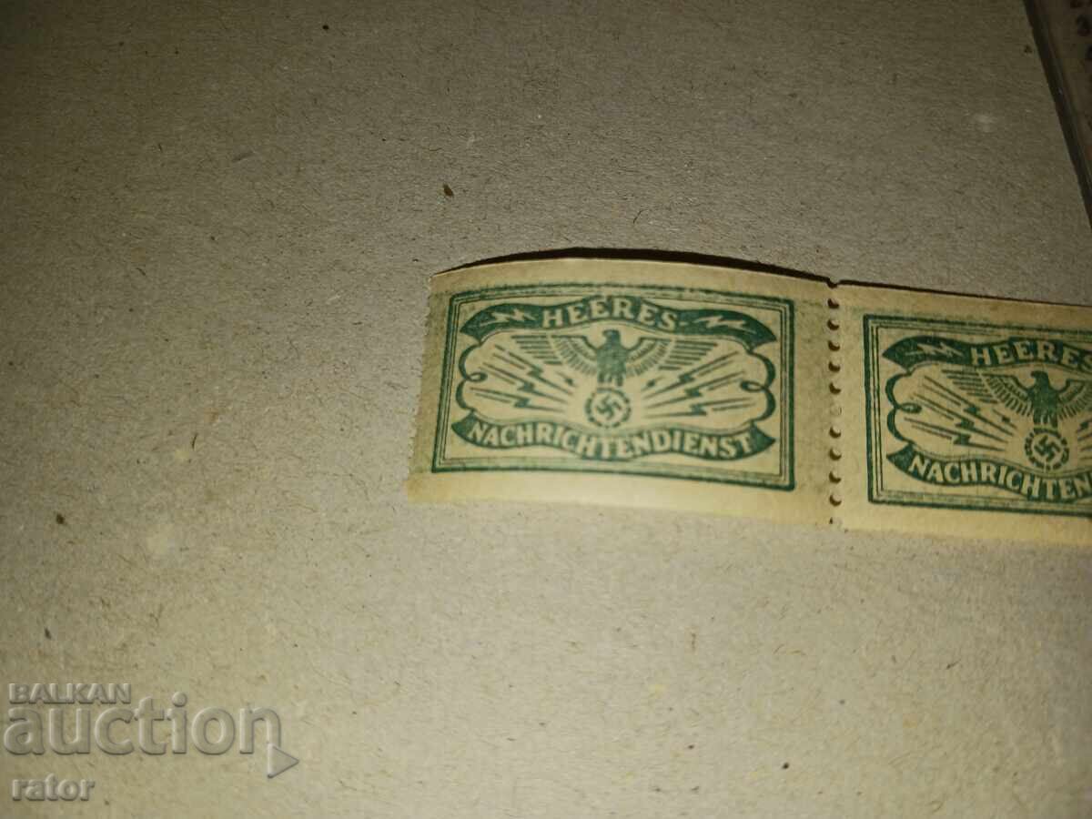 Germany, Third Reich, Abwehr - stamps, document stickers with price 21.99 BGN | € 11.24