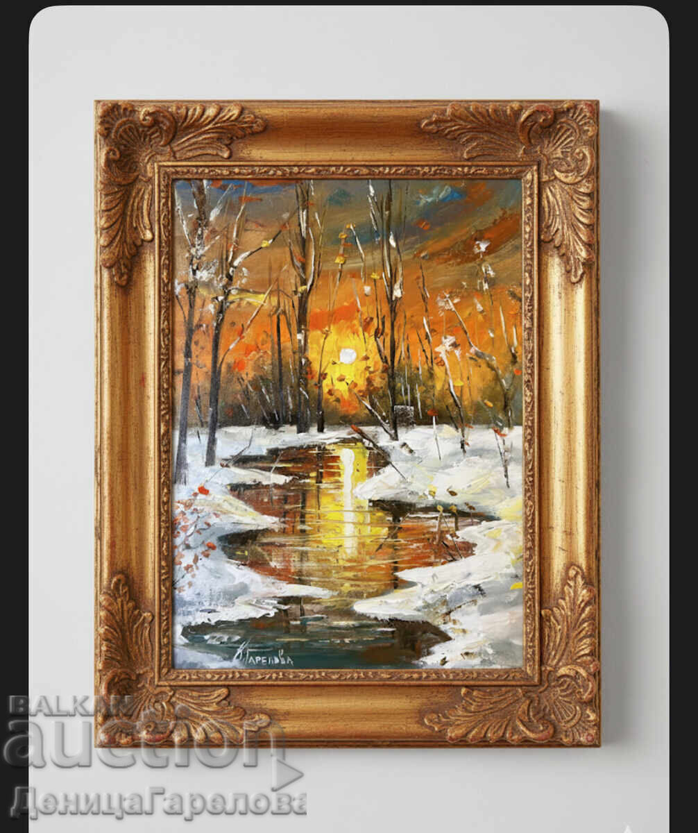 Denitsa Garelova painting 30/40 "Short Winter Tale" - 7 Denitsa Garelova painting 30/40 "Short Winter Tale" - 7