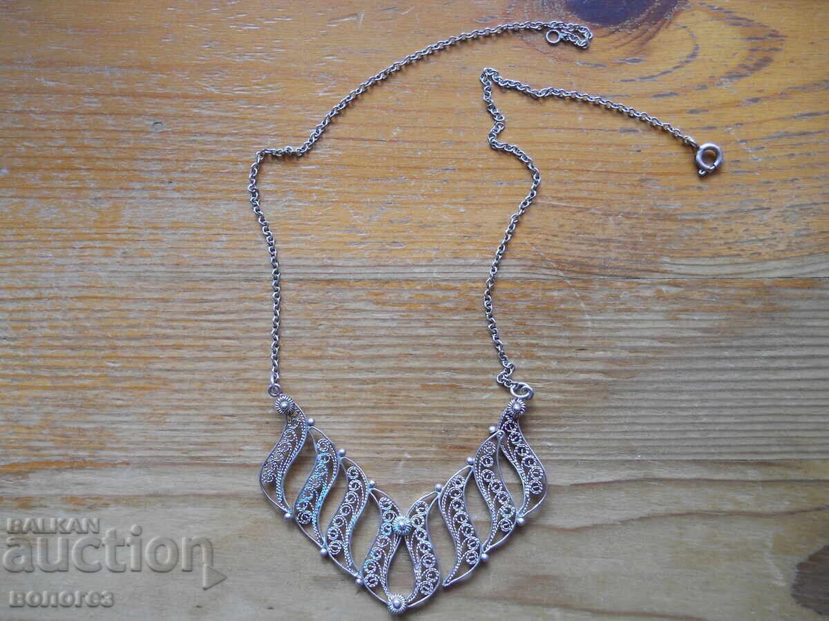 Antique silver filigree necklace Antique silver filigree necklace