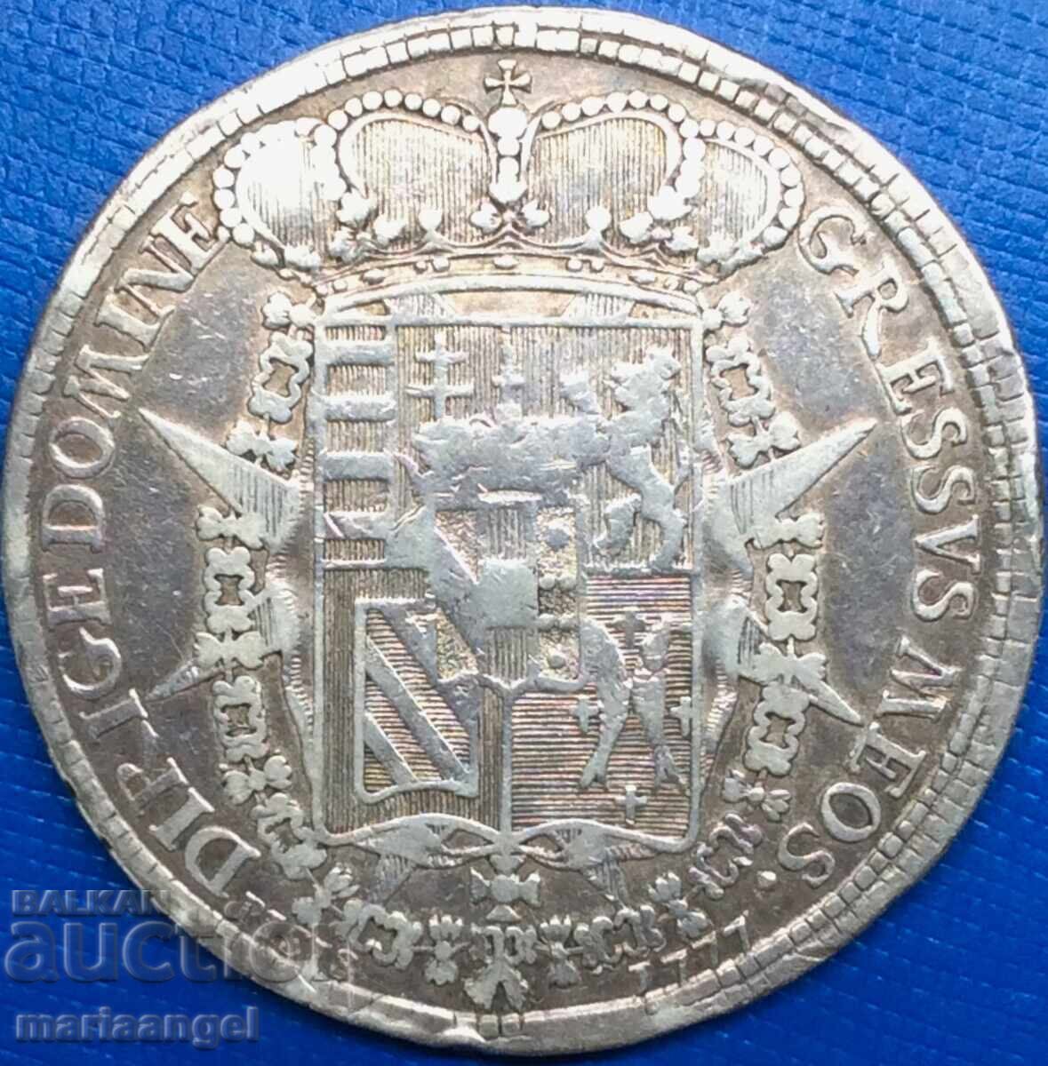 Francescone 10 paoli 1777 Italy 26.86g Pietro Leopoldo RR - 5