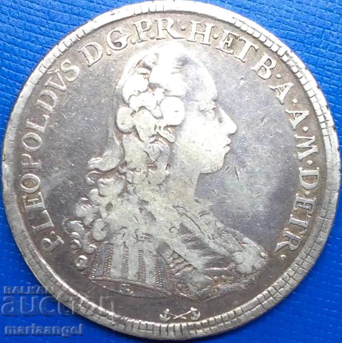 Francescone 10 paoli 1777 Italy 26.86g Pietro Leopoldo RR - 6