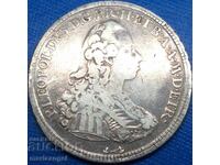 Francescone 10 paoli 1777 Italy 26.86g Pietro Leopoldo RR