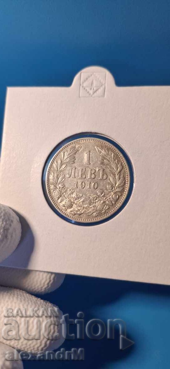 България 1 лев 1910г. Колекция. Гланц. Сребро. България 1 лев 1910г. Колекция. Гланц. Сребро.