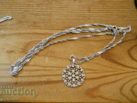 Old silver chain with pendant
