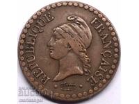 France 1 centime 1849 bronze - rare