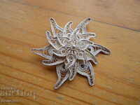 Antique silver filigree pendant