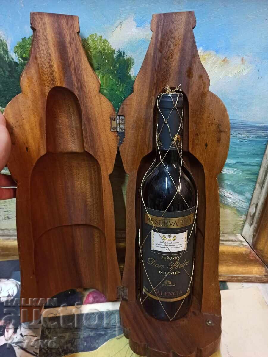 Sculptură masivă din lemn - sfânt sau țar, suport pentru sticlă - 6 Sculptură masivă din lemn - sfânt sau țar, suport pentru sticlă - 6