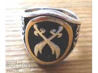 Antique Silver Muslim Ring (Gilded and Niello)