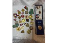 COLLECTION OF ORDERS, MEDALS, BADGES