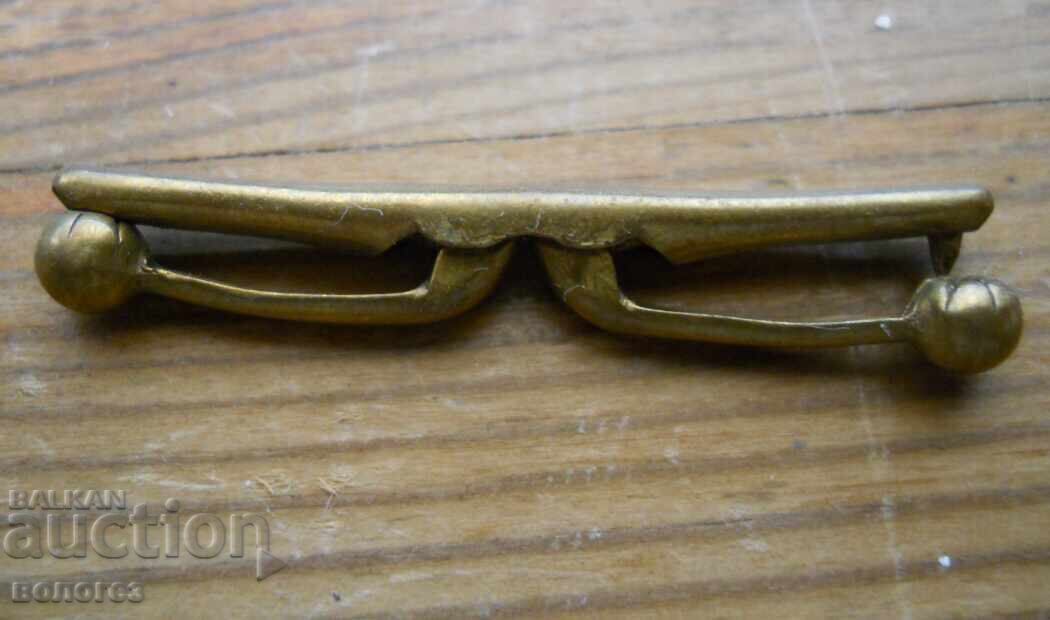 Auction  Antique gold-plated collar clip - Art Deco style